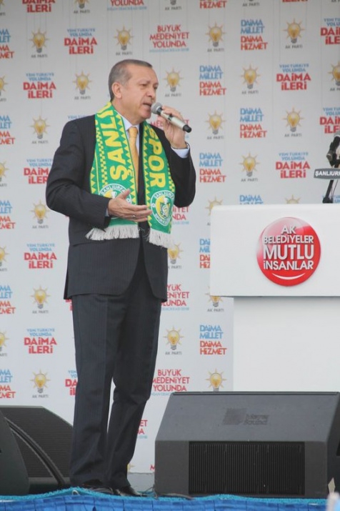 Erdoğan'ın Urfa Mitinginde İlginç Kareler 21