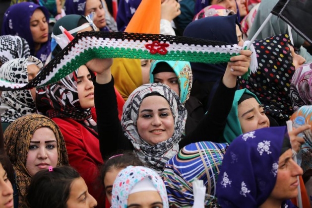 Erdoğan'ın Urfa Mitinginde İlginç Kareler 36