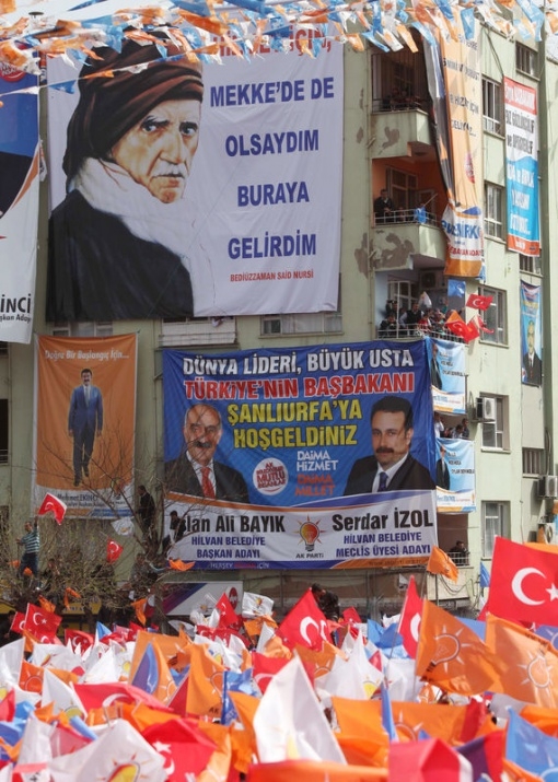 Erdoğan'ın Urfa Mitinginde İlginç Kareler 7