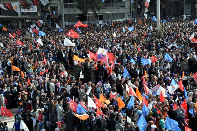 Erdoğan'ın Urfa Mitinginde İlginç Kareler 9