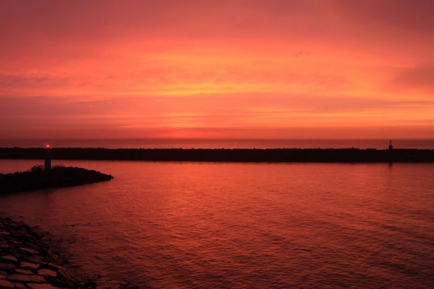 Rize'de Gün Batımı Muhteşem Manzara Oluşturdu 5