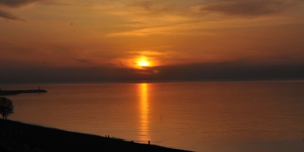 Rize'de Gün Batımı Muhteşem Manzara Oluşturdu 7