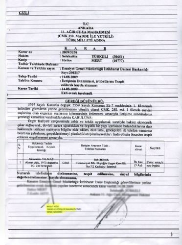 İşte Yasa Dışı Dinleme Belgeleri 2