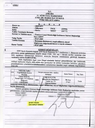 İşte Yasa Dışı Dinleme Belgeleri 7