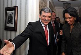 Cumhurbaşkanı Gül, Rice'ı Kabul Etti