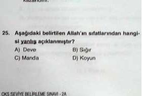 Seviye Tespit Sınavında Skandal