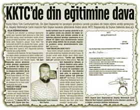 KKTC'de Allah Demek Suç