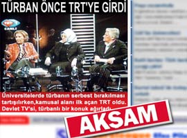 TRT'den Akşam'a Tokat Gibi Cevap