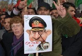 Müşerref Londra'da Protesto Edildi