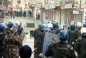 Kaldırım taşları panzere/Foto