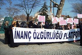 Konya'da 26. Başörtüsü Eylemi (VİDEO)