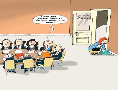 Anayasa Mahkemesine Baskı(Karikatür)