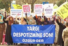 AKP'yi Kapatma İstemi Protesto Edildi