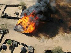 Darfur Mülteci Kampında Korkunç Yangın