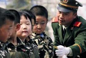 Çin'de okul öncesi ilk askeri eğitim