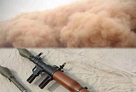 En Güvenli Yere Kum Fırtınasıyla Roket Yağmuru