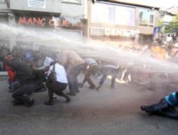 Gaz bombası acil serviste patladı