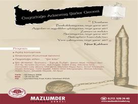 Mazlum-Der'den şiir gecesi