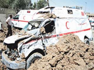 Bağdat'ta Hastane Bahçesine ABD Füzesi