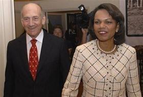 Rice, Olmert ile görüştü