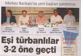 Eşi türbanlılar 3-2 öndeymiş