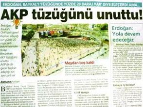 Milliyet'in meydan boş yalanı