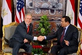 Bush, Mübarek ile Görüştü