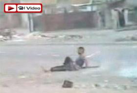 Iraklı Direnişçinin Vurulduğu An (VİDEO)