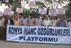 Konya'da 39. Başörtüsü Eylemi (FOTO-VİDEO)