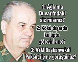 BAŞBUĞ PAŞA"YA 3 SORU