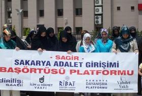 Sakarya'da 145. Başörtüsü Eylemi (FOTO)
