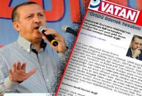 Vatan, Erdoğan'ı böyle sansürledi !