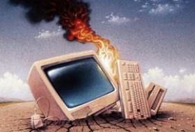 Siyonistlerin sıcaktan bilgisayarları çöktü