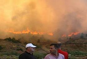 Marmaris'te alevler otelleri yutabilir