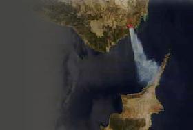 Mersindeki yangın uzaydan görüldü