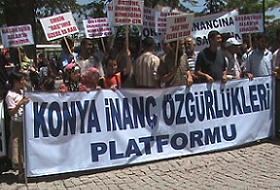 Konya'da 77. Başörtüsü Eylemi