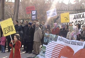 Ankara'da 155. Başörtüsü Eylemi