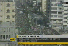 Gazze'de Erdoğan mitingi başladı