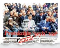 Protokolde şeyh yalanı!