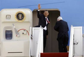 Barak Obama Bağdat'a gitti