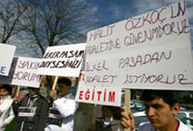 Deniz Harp Okulu Önünde Eylem