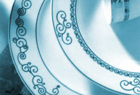 Yemek takımı şeklinde kokainin