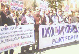 Konya'da 80. Başörtüsü Eylemi (FOTO)