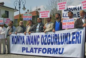 Konya'da 83. başörtüsü eylemi