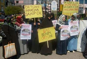 Kocaeli'de 208. başörtüsü eylemi