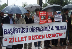 Sakarya'da 190. Başörtüsü Eylemi (FOTO)