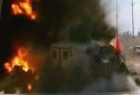 Hummer böyle havaya uçuruldu (VİDEO)