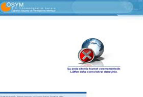 ÖSYM'nin tercih işlemleri sayfası çöktü