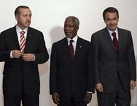 Zapatero'da Bush gibi konuştu