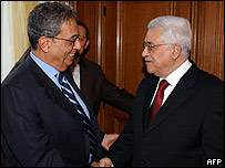 Arap Birliği Genel Sekreteri,  Abbas ile Görüştü